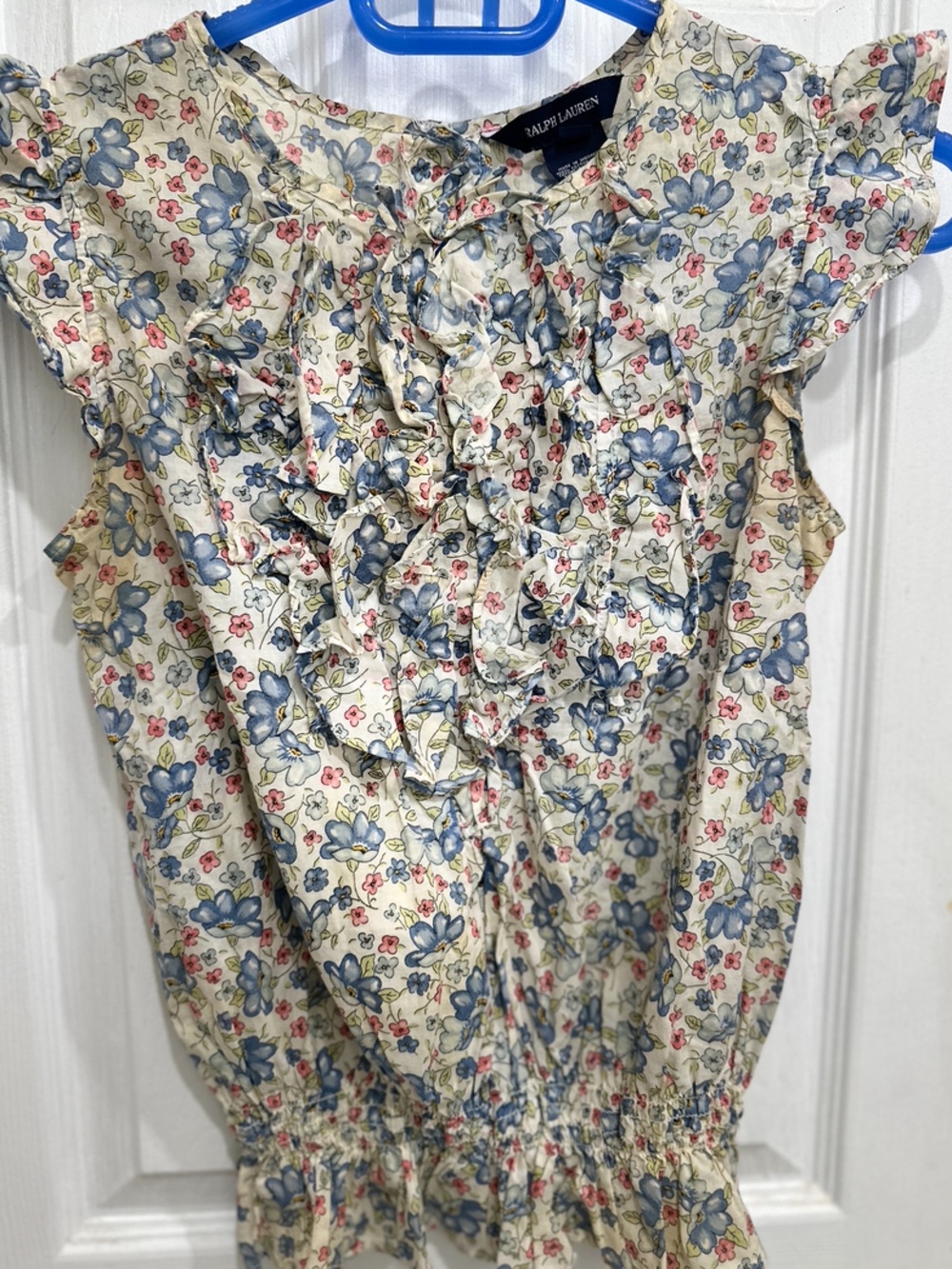 Ralph Lauren Cream, Pink & Blue Floral Shirt